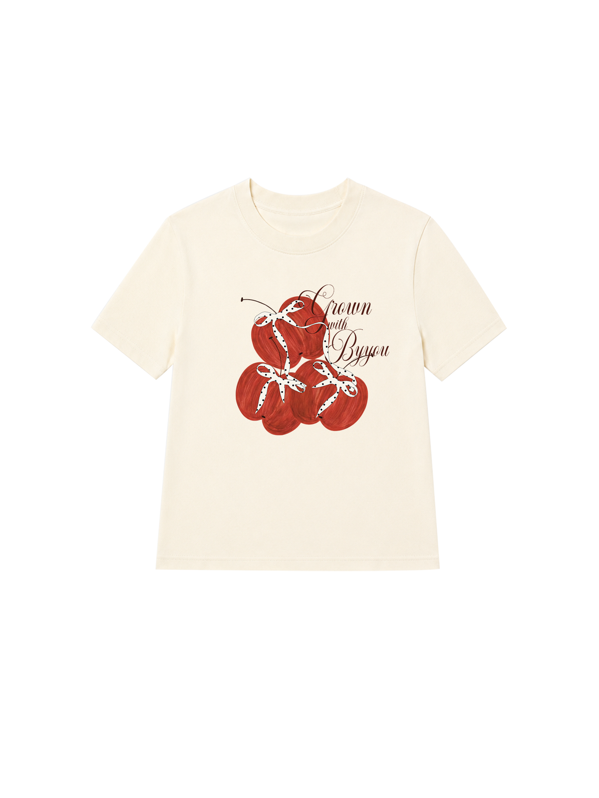 Áo Thun Nữ Apple Grown With Byyou