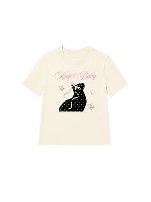 Áo Thun Nữ Angel Baby Cat