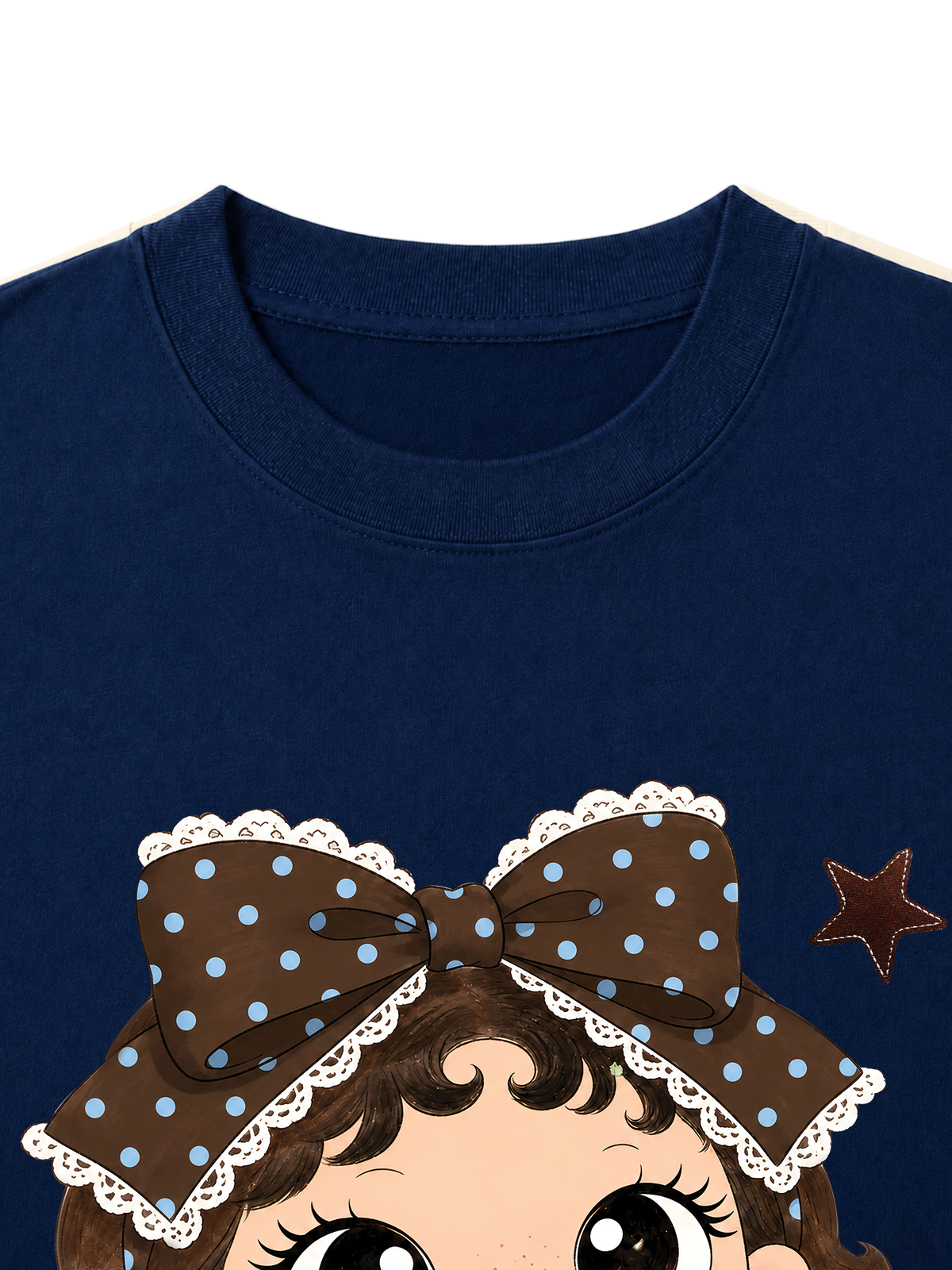 Áo Thun Nữ Blue Tiffany Polka Girl