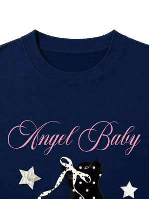 Áo Thun Nữ Angel Baby Cat