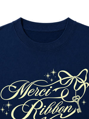 Áo Thun Nữ  Merci Ribbon
