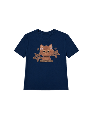 Áo Thun Nữ  Brown Cat