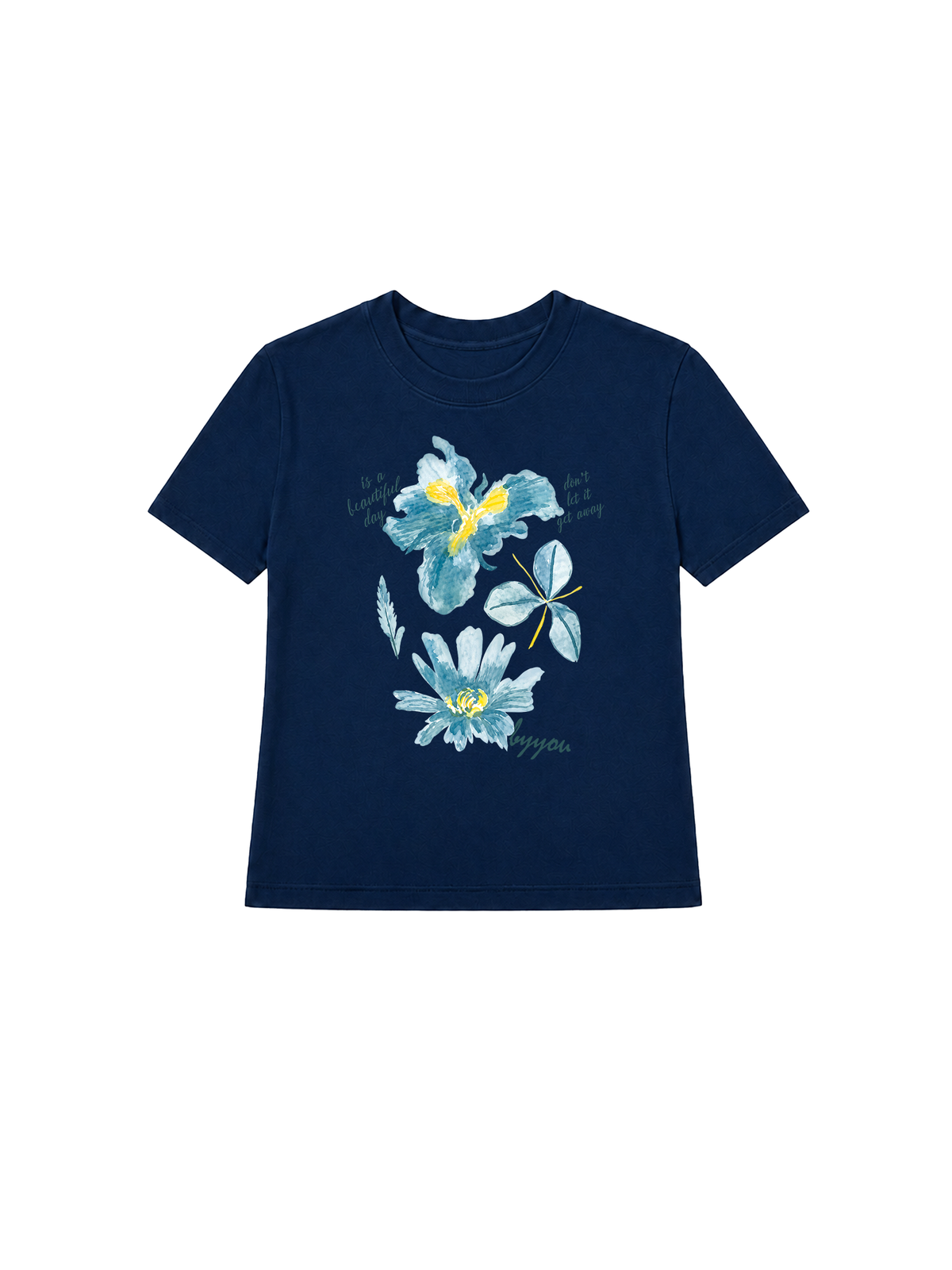 Áo Thun Nữ Blue Flower