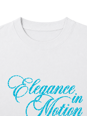 Áo Thun Nữ  Elegance in Motion Blue Tiffany Polka