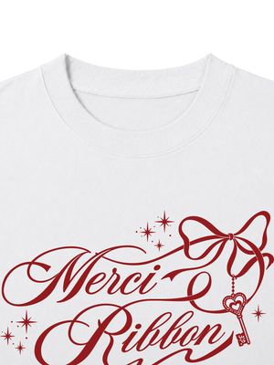 Áo Thun Nữ  Merci Ribbon