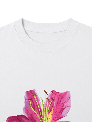 Áo Thun Nữ  Bloom Girl Pink Lily