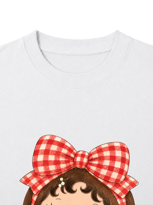 Áo Thun Nữ Red Plaid Girl
