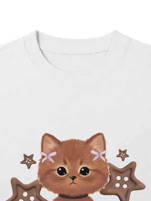 Áo Thun Nữ  Brown Cat