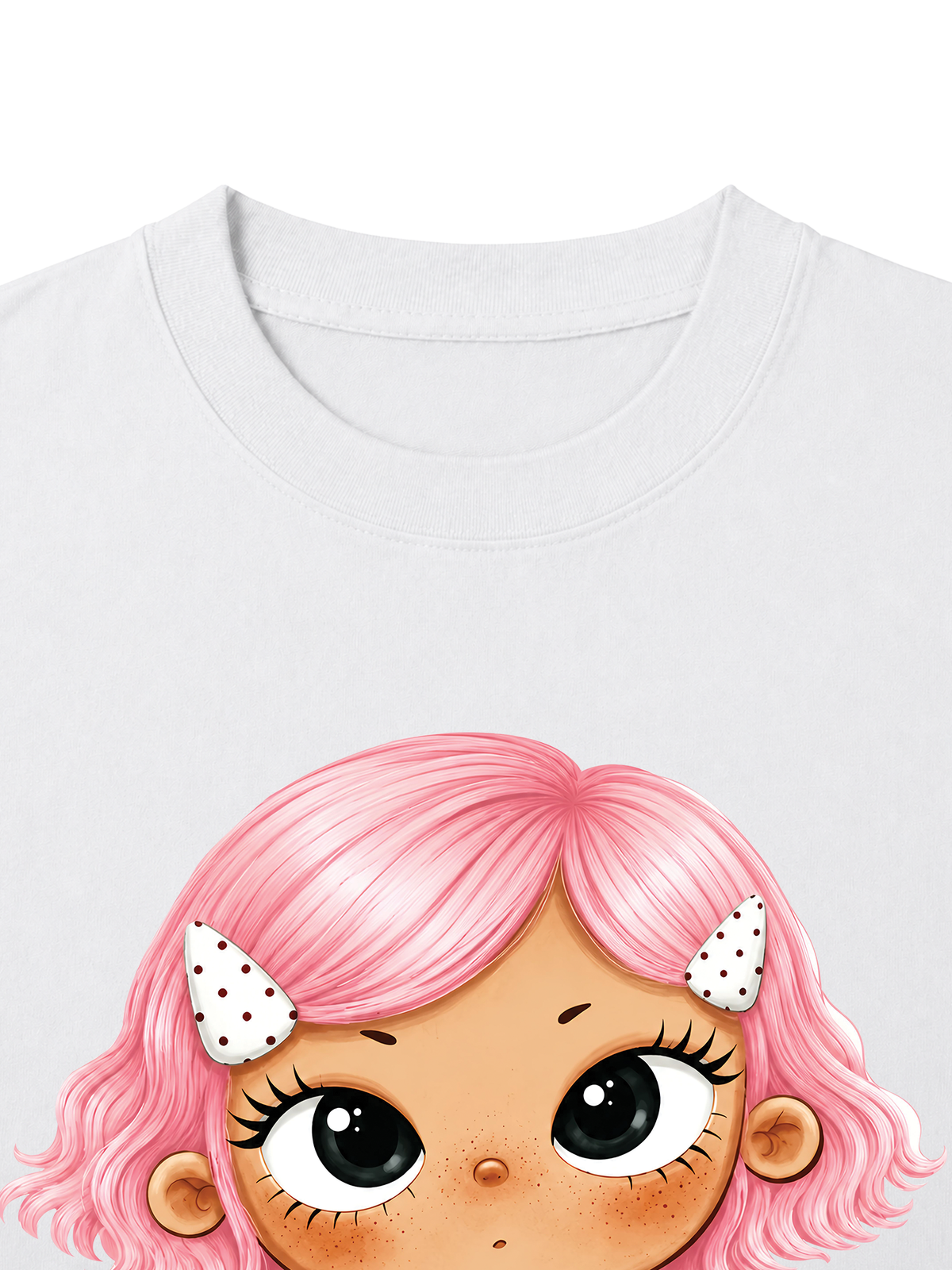 Áo Thun Nữ Pink Hair Girl