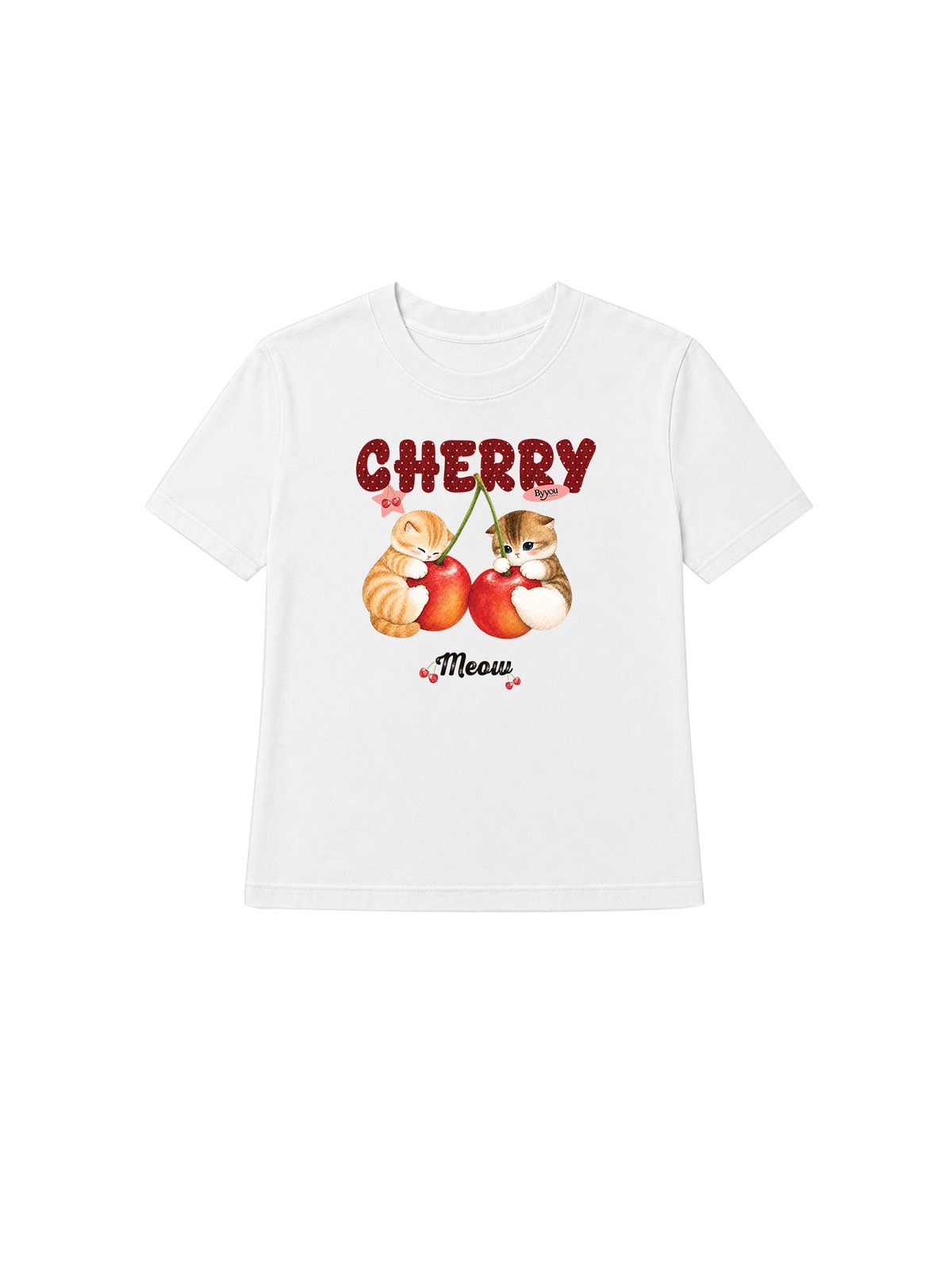 Áo Thun Nữ Cherry Meow