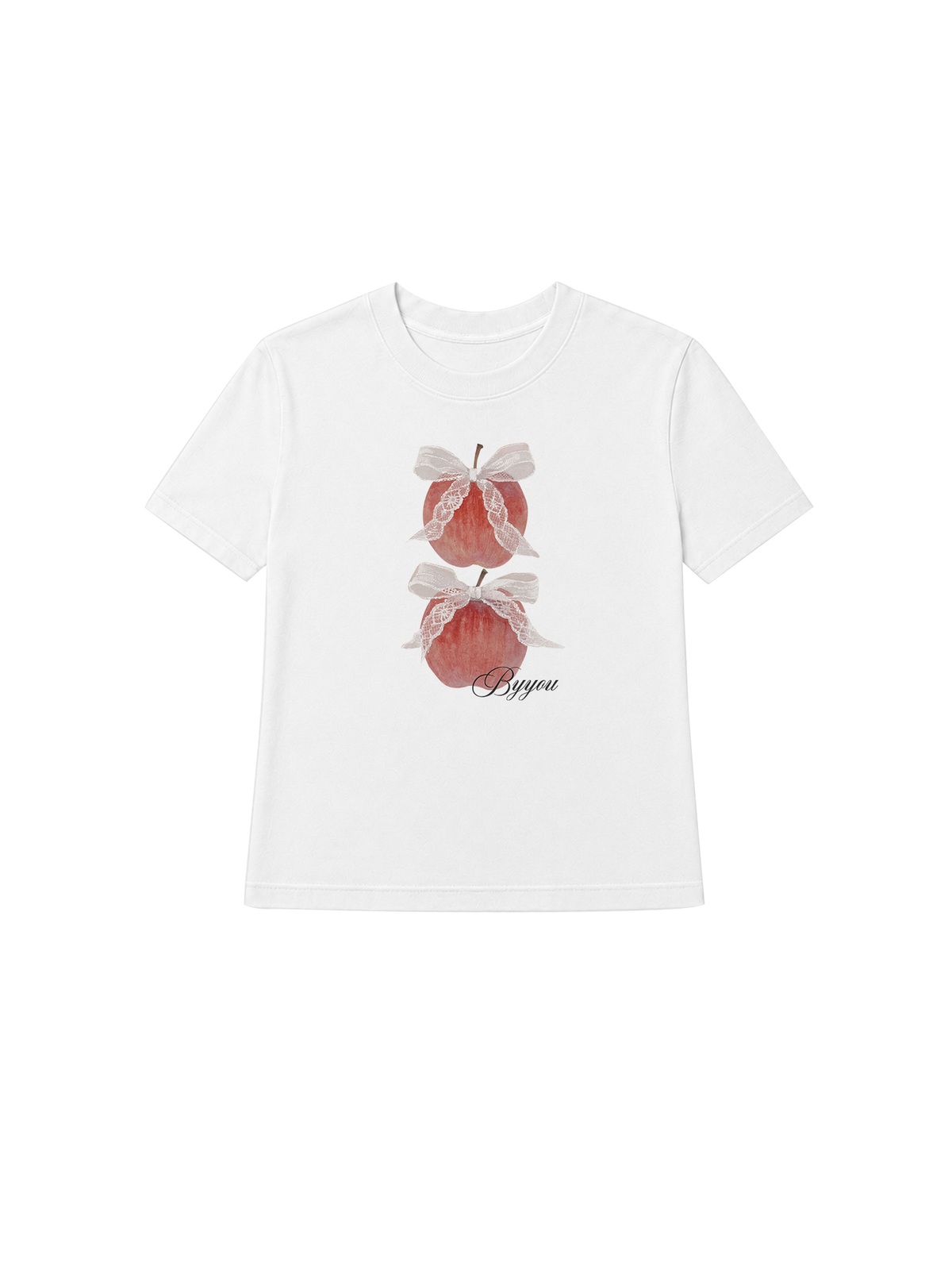 Áo Thun Nữ  Byyou Apple With Coquette