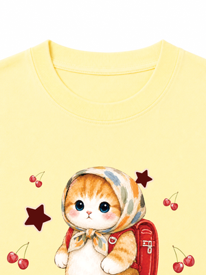 Áo Thun Nữ Vitamin Meow Go School
