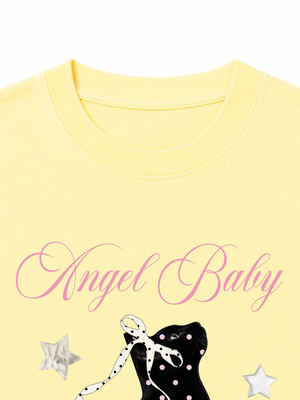 Áo Thun Nữ Angel Baby Cat