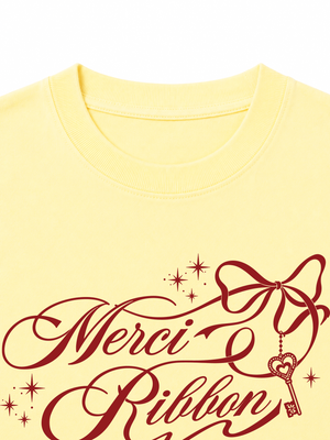 Áo Thun Nữ  Merci Ribbon