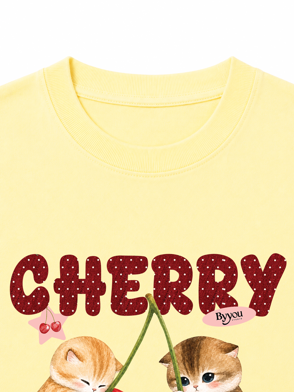 Áo Thun Nữ Cherry Meow
