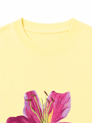 Áo Thun Nữ  Bloom Girl Pink Lily