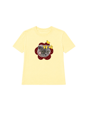 Áo Thun Nữ Floral Cat