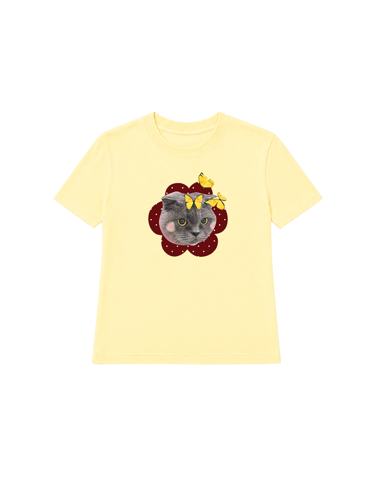 Áo Thun Nữ Floral Cat