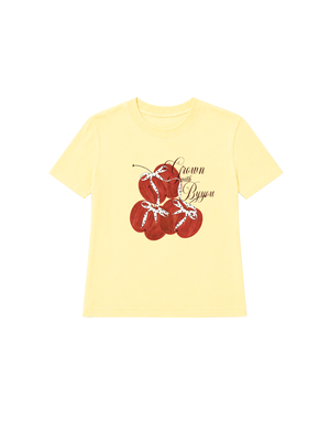 Áo Thun Nữ Apple Grown With Byyou