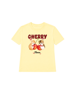 Áo Thun Nữ Cherry Meow