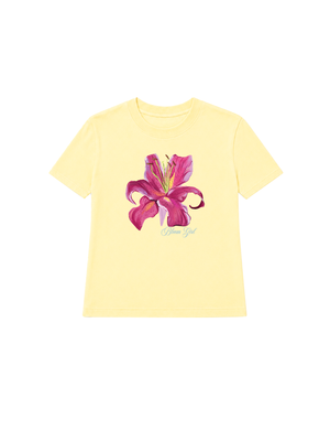 Áo Thun Nữ  Bloom Girl Pink Lily