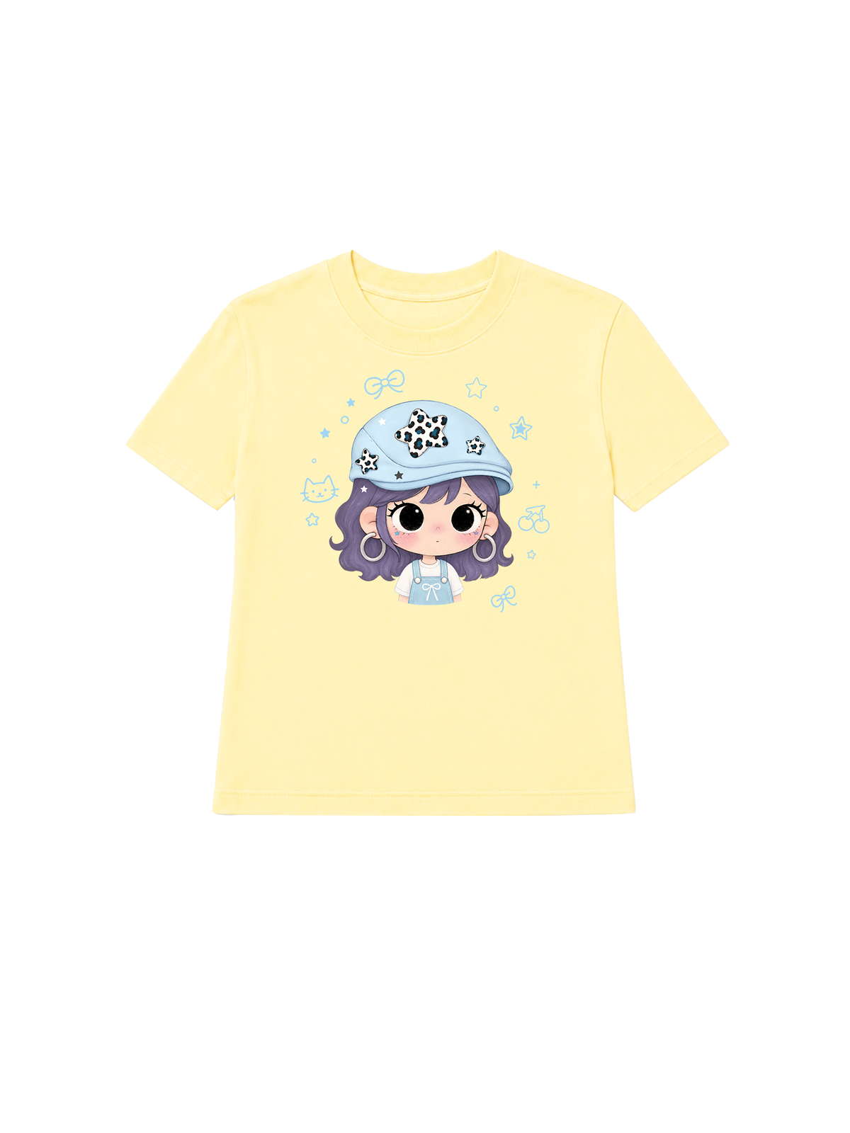 Áo Thun Nữ Beret Hat Girl