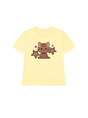 Áo Thun Nữ  Brown Cat